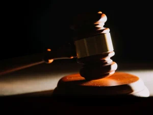 Judge gavel on bench symbolizing Florida court ruling on illegal life sentences and defendant resentencing